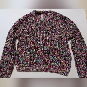 Justice Colorful Knit Girls Cardigan Large 12- 14